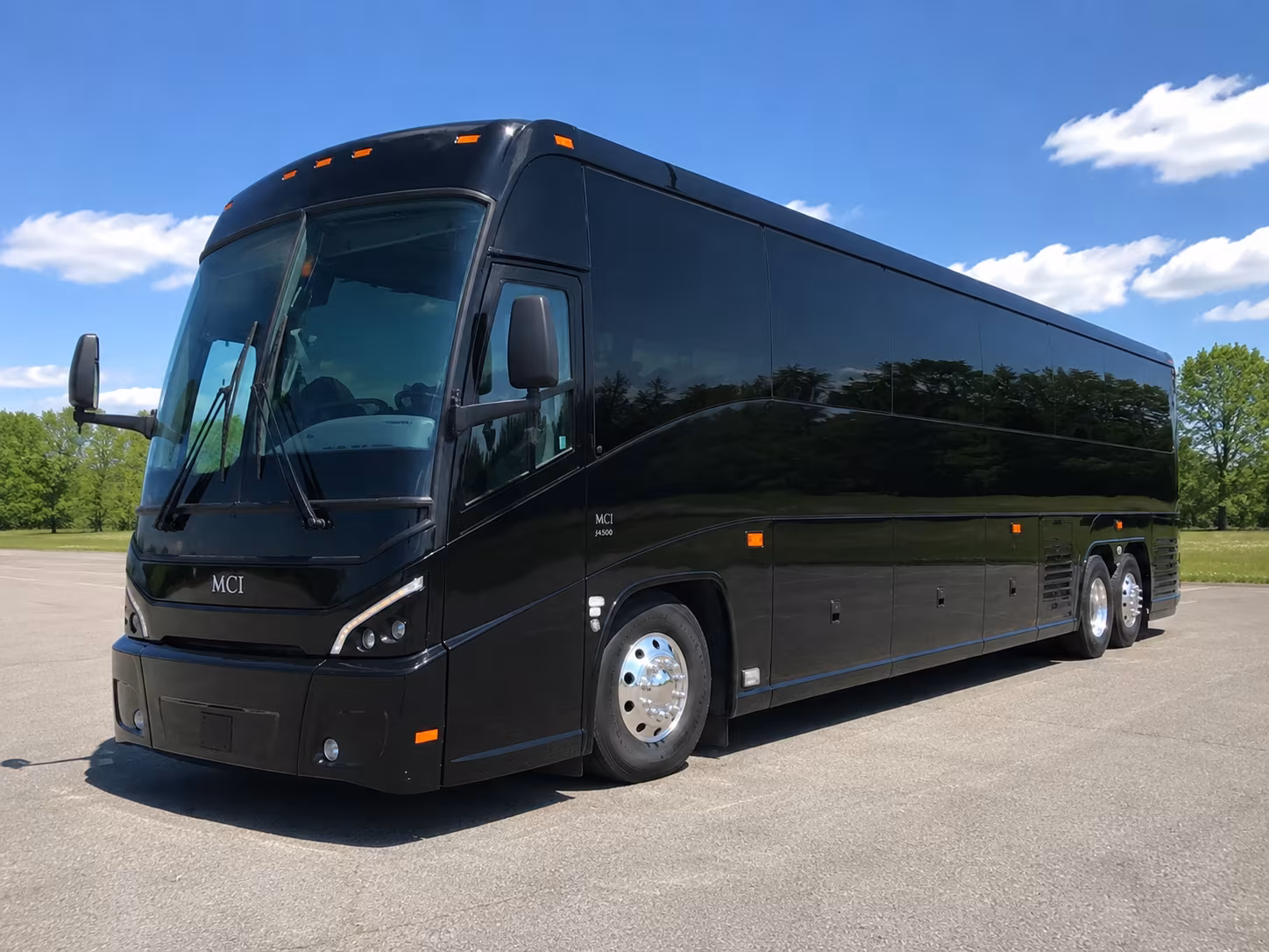 mckinney charter bus services exterior