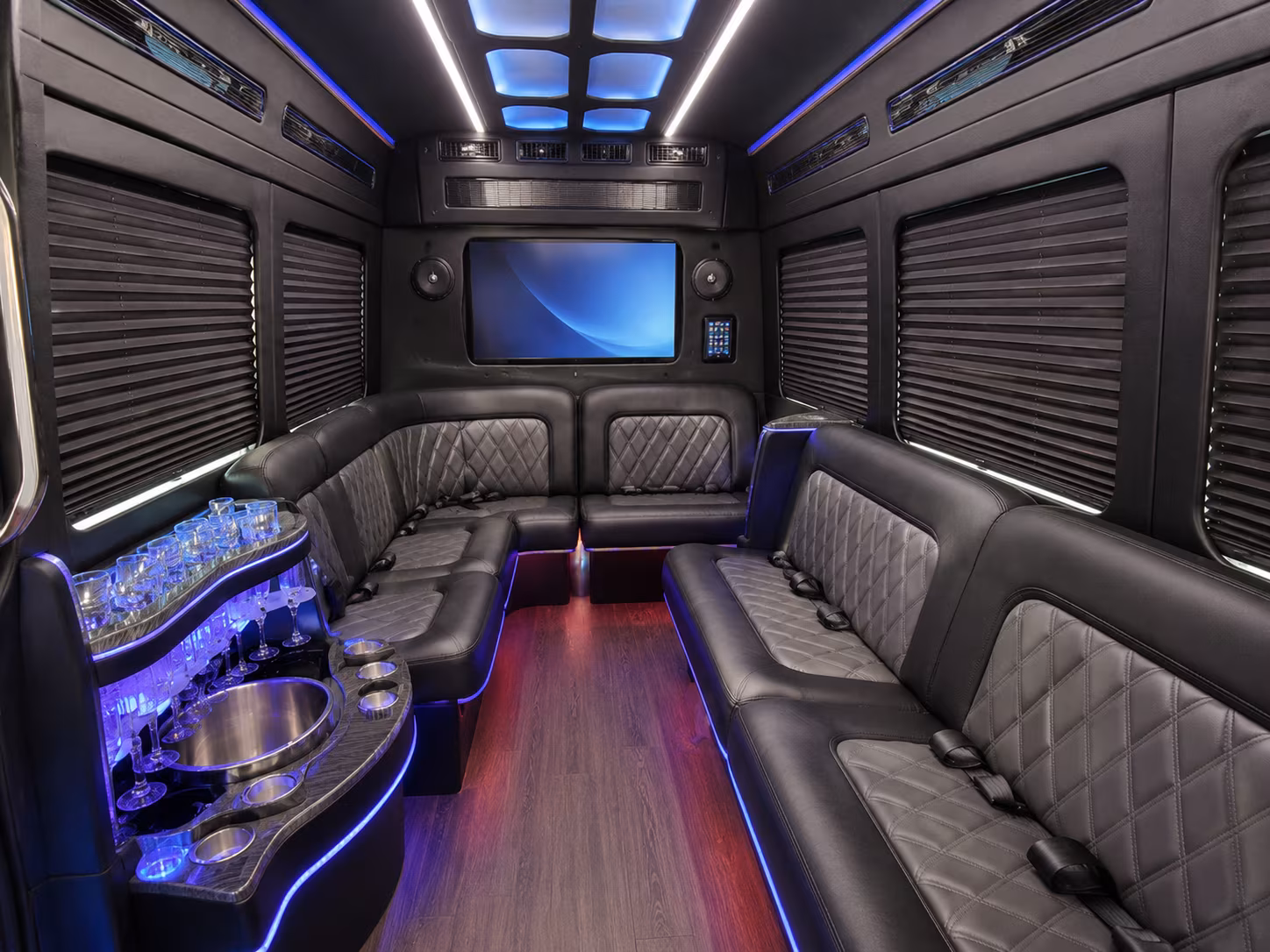 mckinney party bus interior